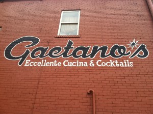 Gaetano's new exterior - sign