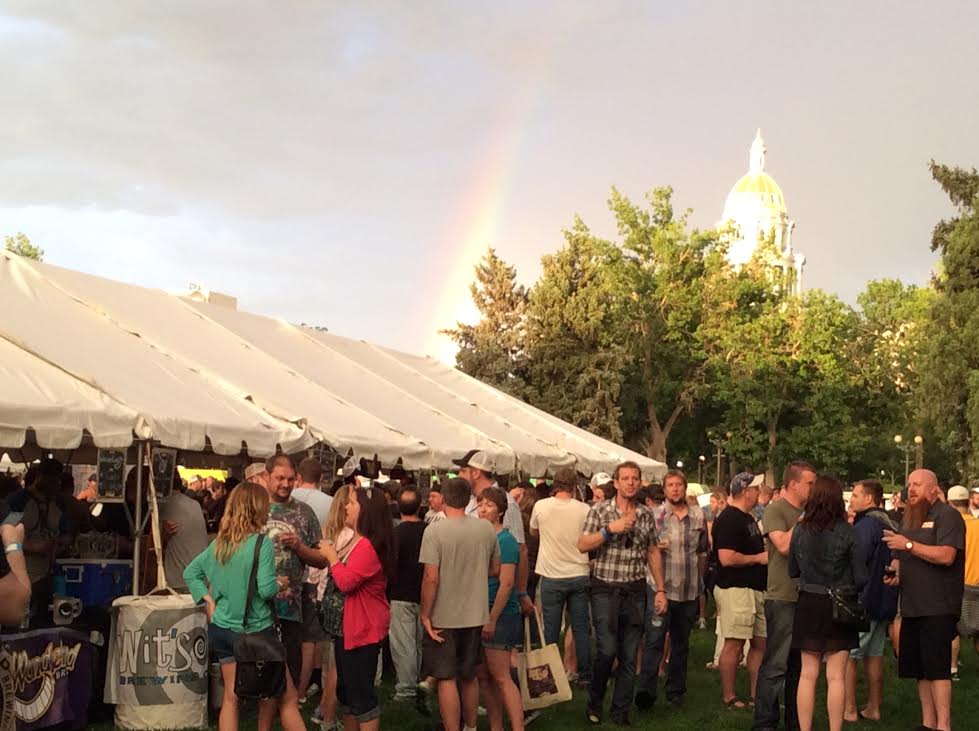 It rained a bit but we got a rainbow afterward!