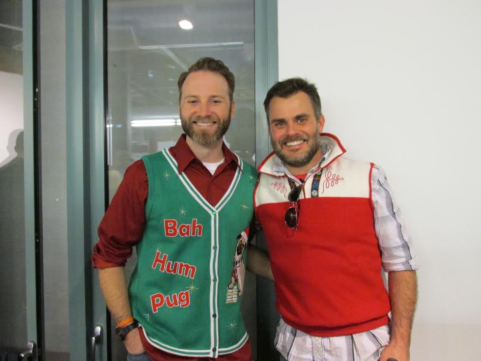 OK, this was toward the end of the fest, and I completely spaced making note of who these guys are. (sorry, guys!) All I know is that I needed a photo of the Bah Hum Pug vest. 