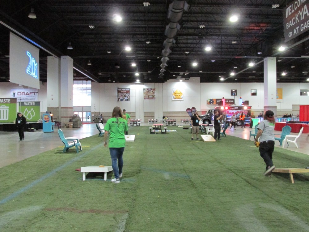 Fun & games at The Backyard (which was new this year)